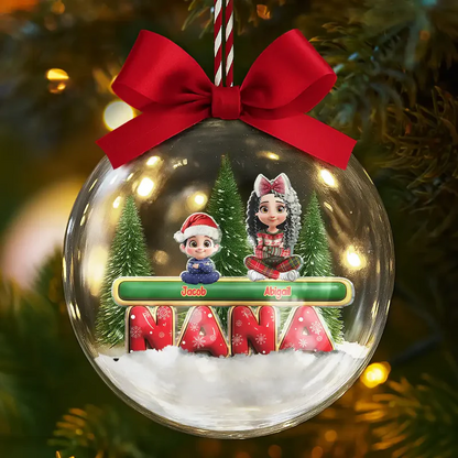 My Grandkids Our Kids - Personalized 3D Acrylic Ball Ornament