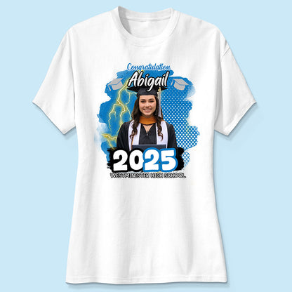 Personalized Congratulations Graduation Family Matching Shirt, Eco-Friendly Print Type, 100% Cotton Shirt