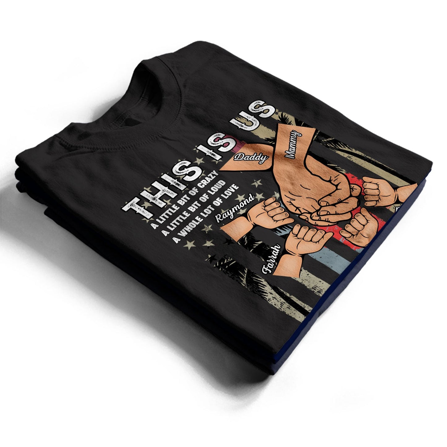 This Is Us A Little Bit Loud - Gift For Family - Personalized Custom T Shirt