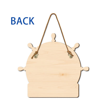 Our Boat Our Rules - Birthday, Decor Gift For Yourself, Couples, Pontoon Lovers - Personalized Custom Shaped Wood Sign