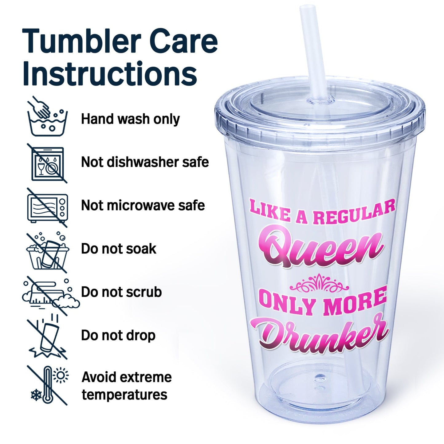 Never Dreamed I'd Grow Up To Be A Super Sexy Pontoon Queen - Gift For Lake Lovers, Pontooning Lovers, Travelers, Women - Personalized Acrylic Insulated Tumbler With Straw