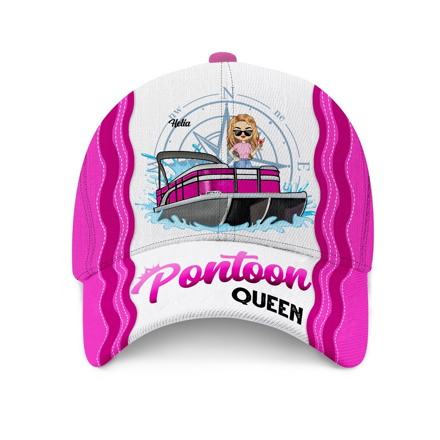 Boating Pontoon Queen Tritoon Queen - Gift For Pontooning Lovers, Lake Lovers, Travelers - Personalized Classic Cap