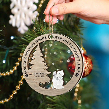 Memorial Dog Cat - Christmas Keepsake Gift For Pet Lovers - Personalized 2-Layered Mix Ornament