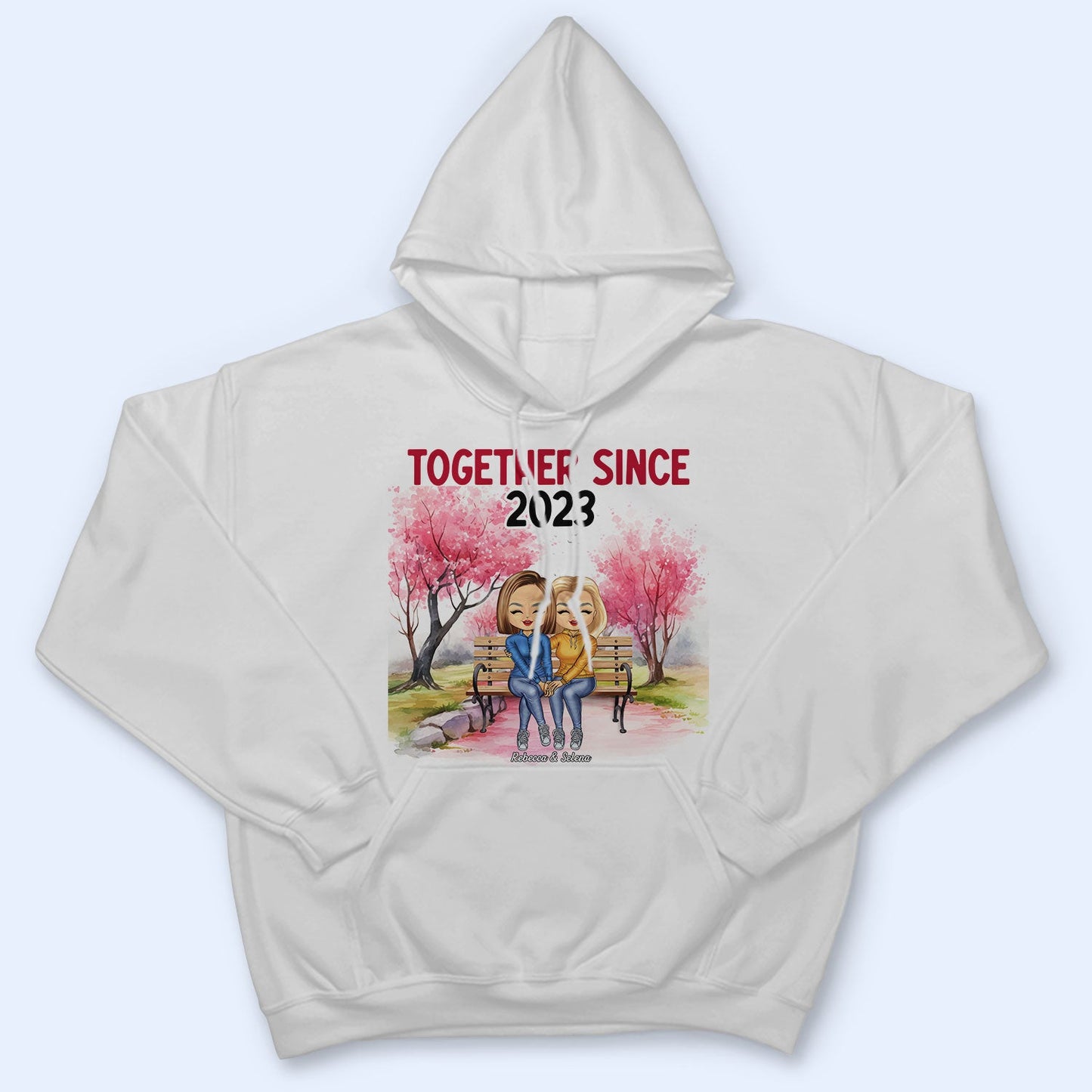 Together Since Couple Anniversary - Gift For Spouse, Lover, Wife, Husband, Girlfriend, Boyfriend, Couples - Personalized T Shirt