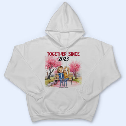 Together Since Couple Anniversary - Gift For Spouse, Lover, Wife, Husband, Girlfriend, Boyfriend, Couples - Personalized T Shirt