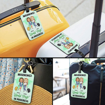 Friends That Travel Together Stay Together - Gift For Best Friends, Besties, Siblings, Travelers - Personalized Luggage Tag