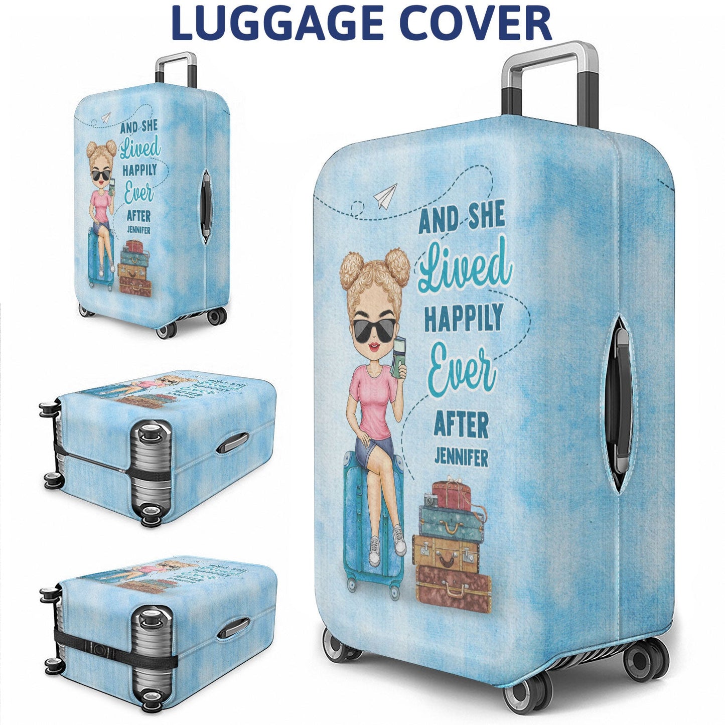 It's On My List - Gift For Traveling Lovers, Vacation Lovers, Travelers, Him, Her - Personalized Luggage Cover