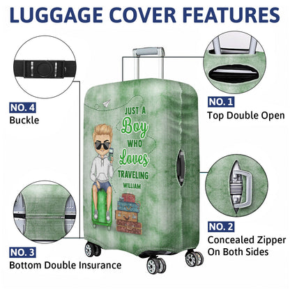 It's On My List - Gift For Traveling Lovers, Vacation Lovers, Travelers, Him, Her - Personalized Luggage Cover