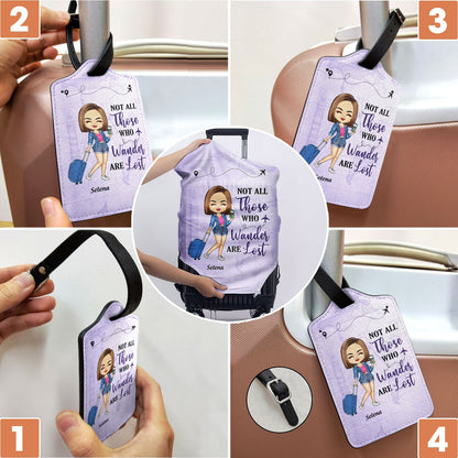 Just A Girl Boy Who Loves Traveling - Gift For Traveling Lovers - Personalized Combo Luggage Cover And Luggage Tag