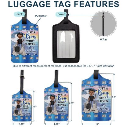 Just A Girl Boy Who Loves Cruising - Gift For Traveling Lovers - Personalized Combo Luggage Cover And Luggage Tag