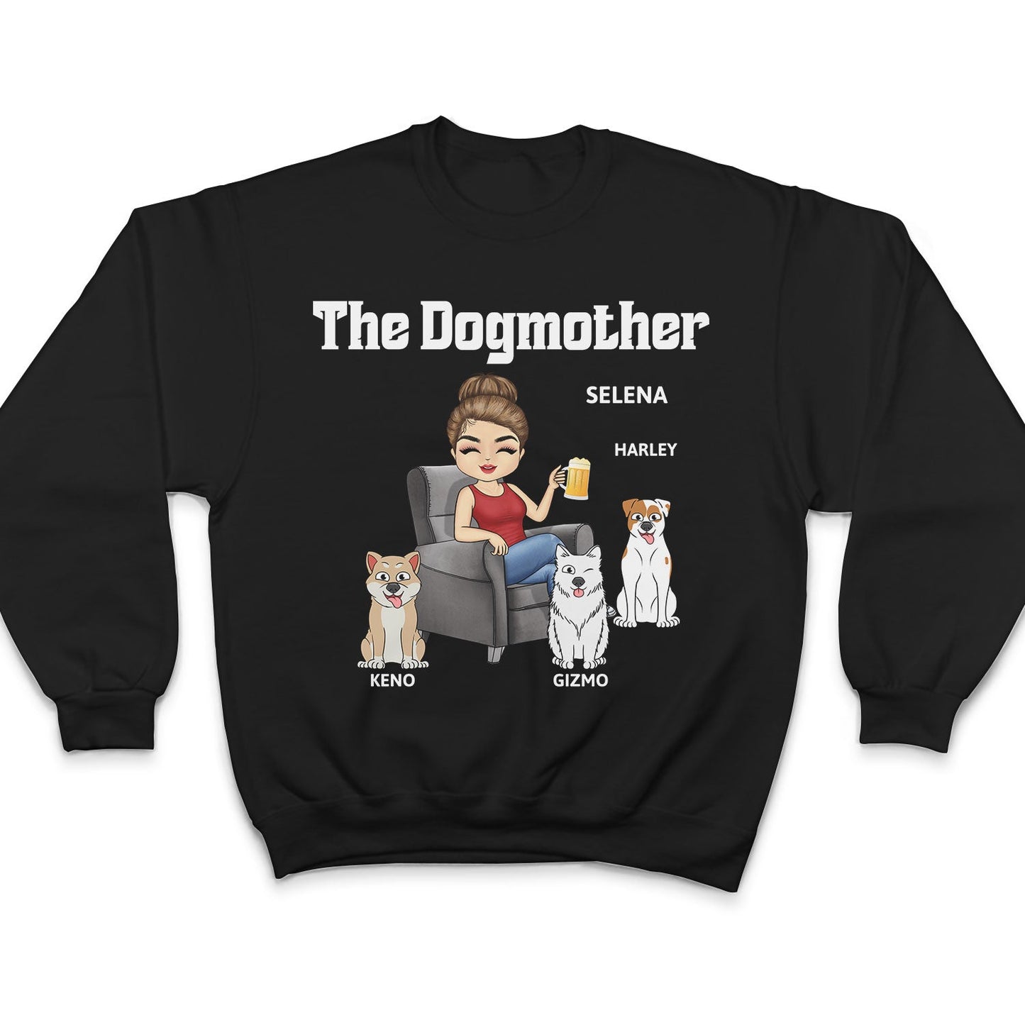 The Dog Mother - Gift For Dog Moms, Dog Lovers, Women, Yourself - Personalized T Shirt