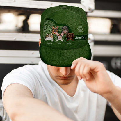 Cute Dogs And Cats Aesthetic Pattern - Birthday, Loving Gift For Pet Lovers, Dog Mom, Cat Mom - Personalized Classic Cap