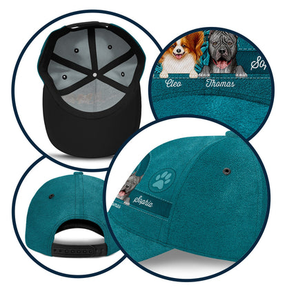 Cute Dogs And Cats Aesthetic Pattern - Birthday, Loving Gift For Pet Lovers, Dog Mom, Cat Mom - Personalized Classic Cap