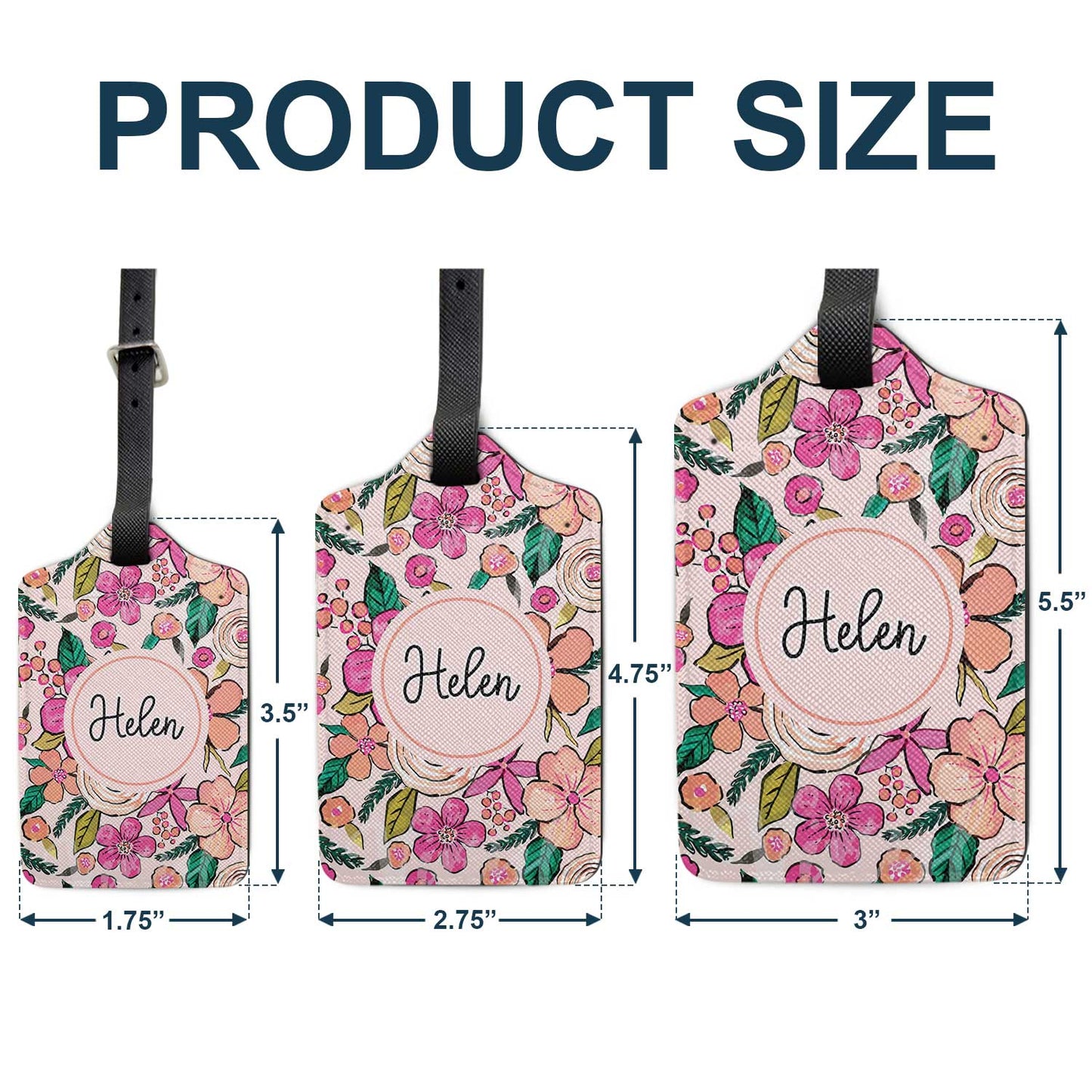 Tropical Name Tag - Gift For Traveling Lovers, Travelers - Personalized Luggage Tag