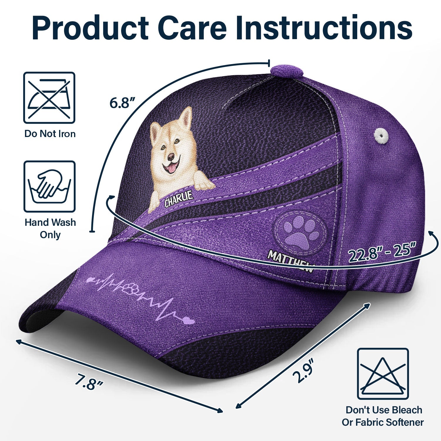 Dog Dad Dog Mom - Personalized Classic Cap