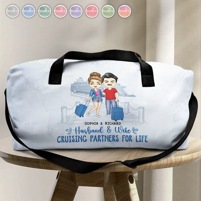 Husband & Wife Cruising Partners For Life - Personalized Duffle Bag