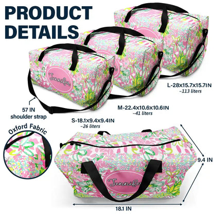 Tropical Summer Vibes - Personalized Duffle Bag