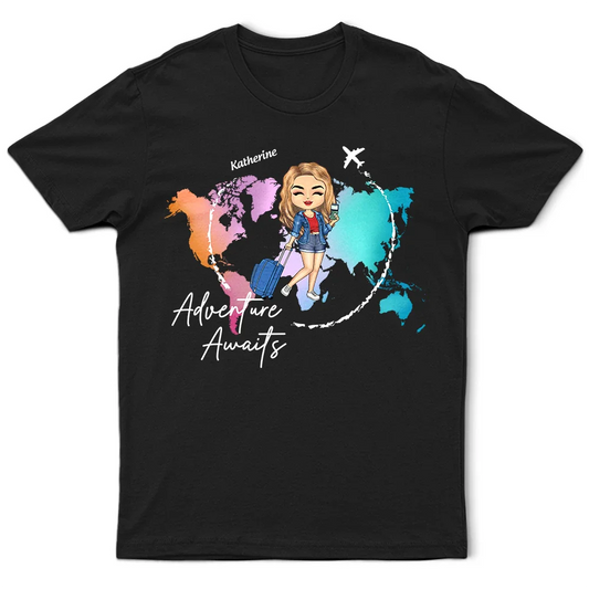 Adventure Awaits - Personalized T Shirt