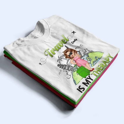 Travel Queen It's On My List - Personalized T Shirt