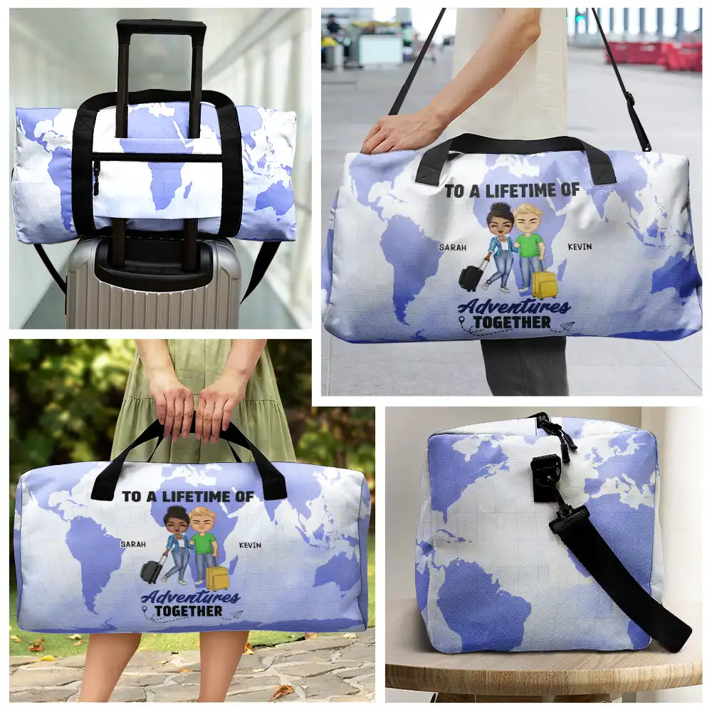 Couple Travel Partners For Life - Personalized Duffle Bag