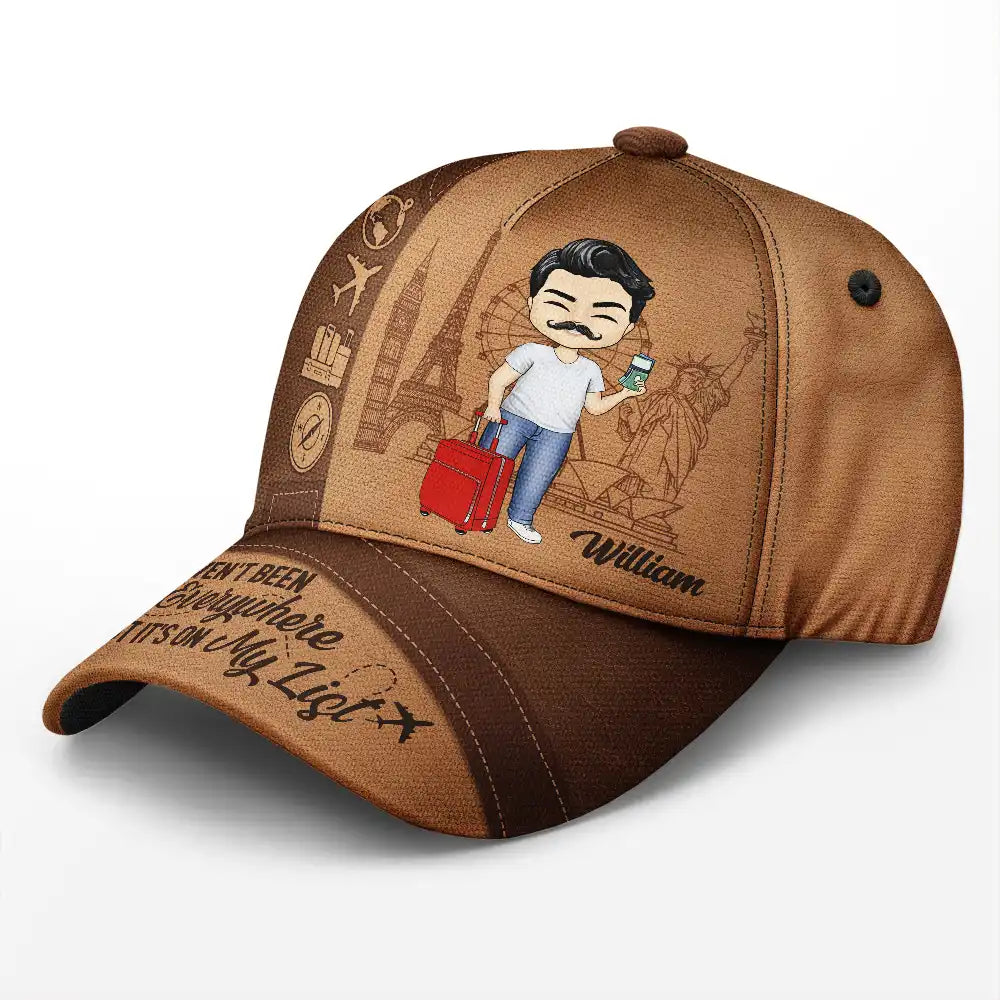 Just A Girl Boy Loves Traveling - Personalized Classic Cap