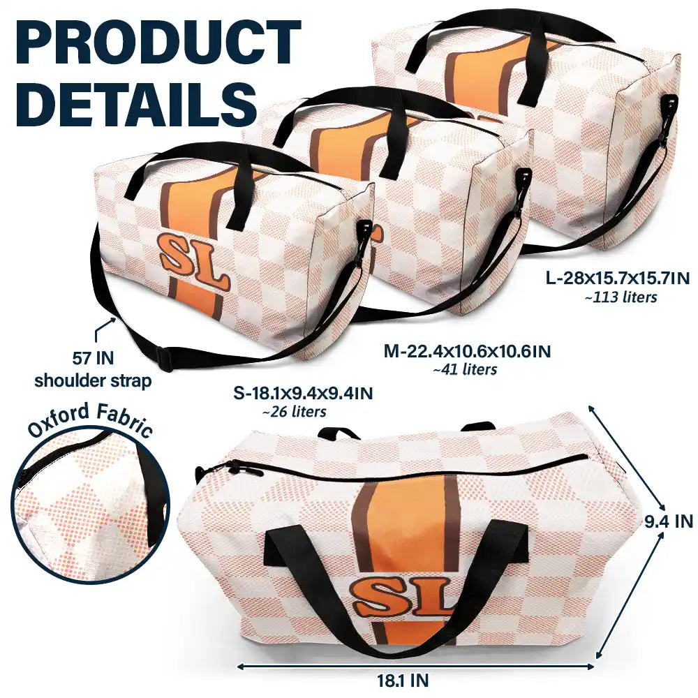 Monogram Name - Personalized Duffle Bag