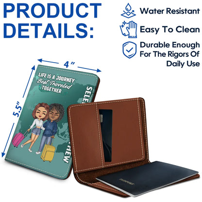To A Lifetime Of Adventures Together - Personalized Passport Cover, Passport Holder