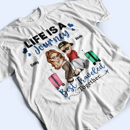 Travel Partners For Life Y2K Couple - Personalized T Shirt