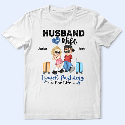Travel Partners For Life Y2K Couple - Personalized T Shirt