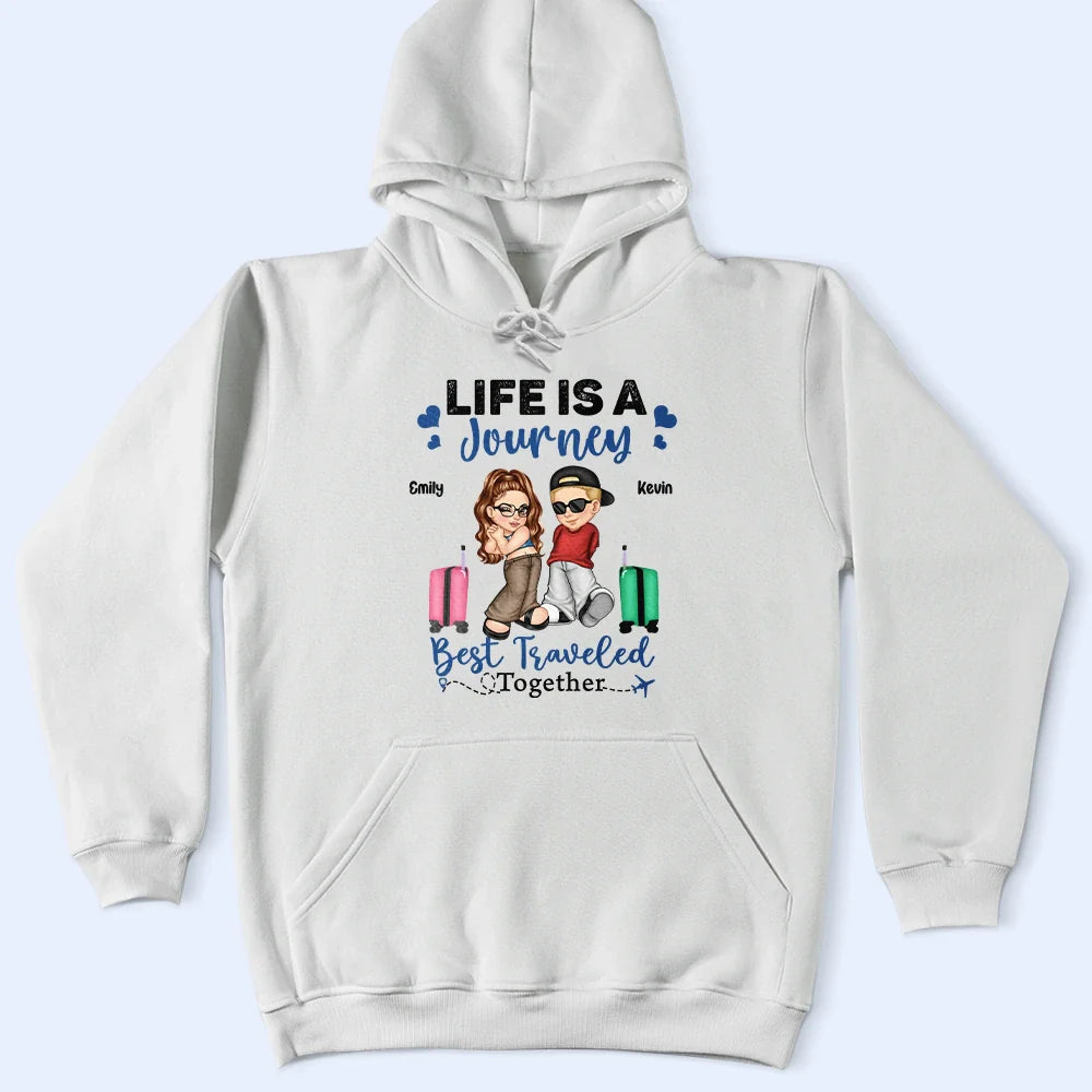 Travel Partners For Life Y2K Couple - Personalized T Shirt