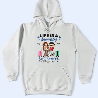 Travel Partners For Life Y2K Couple - Personalized T Shirt