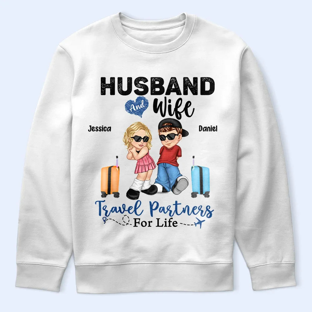 Travel Partners For Life Y2K Couple - Personalized T Shirt