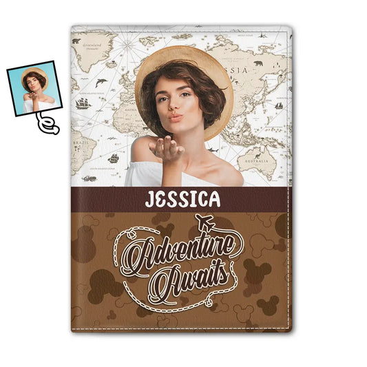 Custom Photo Adventure Awaits - Personalized Passport Cover, Passport Holder