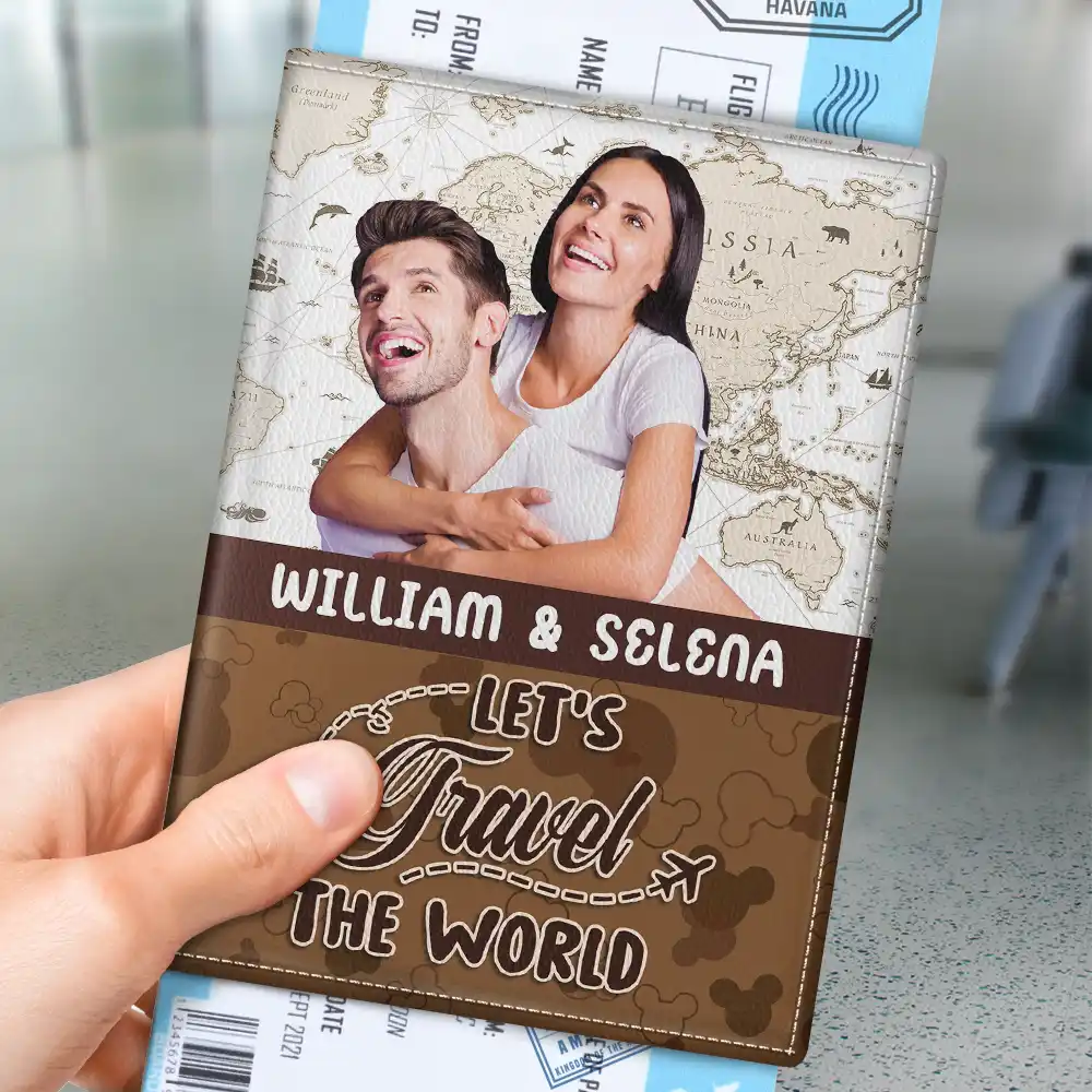 Custom Photo Adventure Awaits - Personalized Passport Cover, Passport Holder