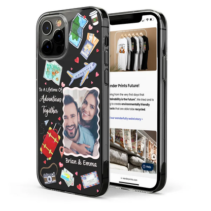 Custom Photo You Are My Greatest Adventure - Personalized Clear Phone Case