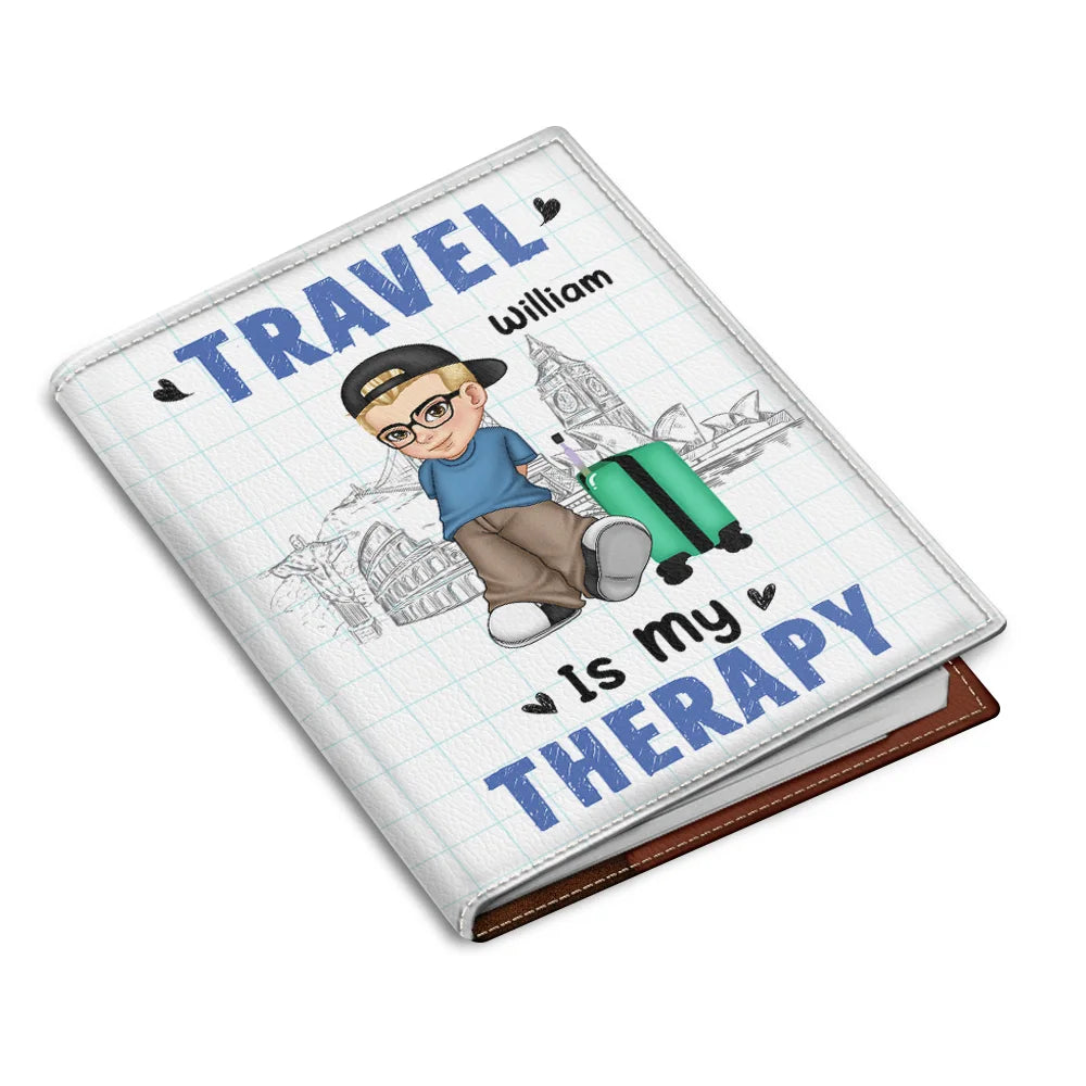 I Am A Travelholic And I Regret Nothing - Personalized Passport Cover, Passport Holder