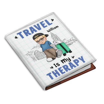 I Am A Travelholic And I Regret Nothing - Personalized Passport Cover, Passport Holder