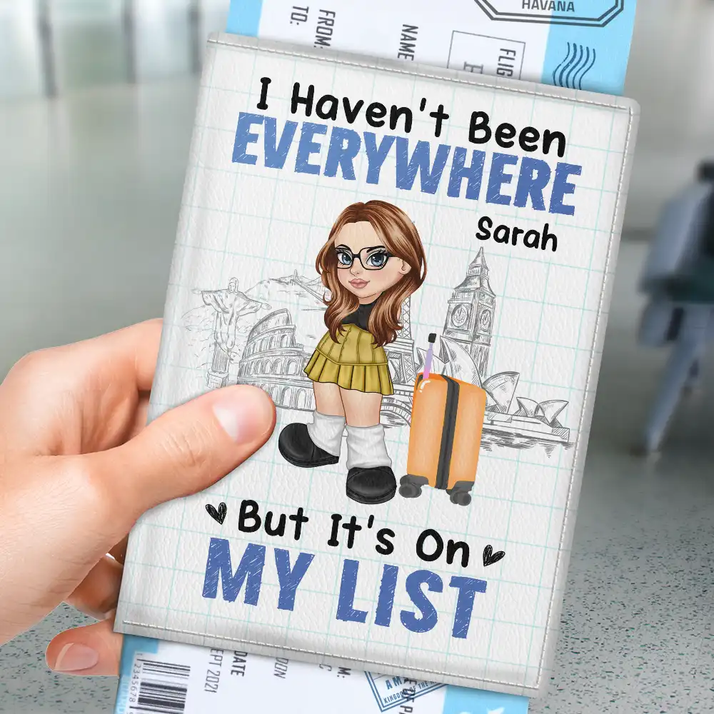 I Am A Travelholic And I Regret Nothing - Personalized Passport Cover, Passport Holder