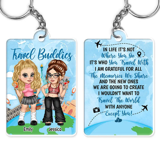 Grateful For All The Memories We Share - Personalized Acrylic Keychain