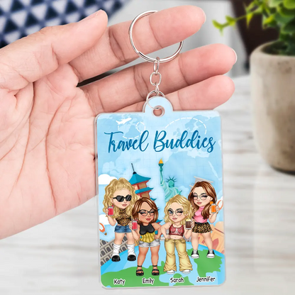 Grateful For All The Memories We Share - Personalized Acrylic Keychain