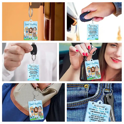 Grateful For All The Memories We Share - Personalized Acrylic Keychain