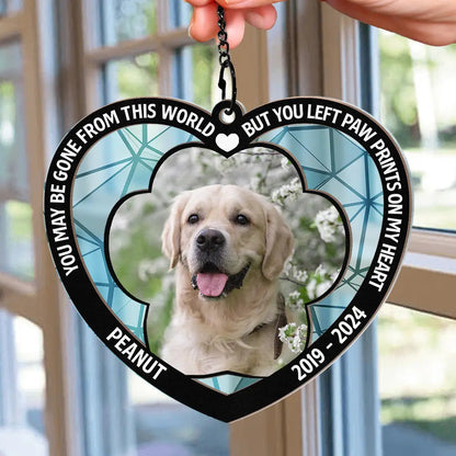 Custom Photo Memorial You Were My Favorite Hello And My Hardest Goodbye - Personalized Window Hanging Suncatcher Ornament