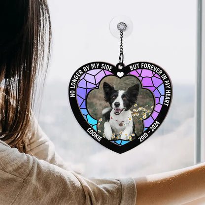 Custom Photo Memorial You Were My Favorite Hello And My Hardest Goodbye - Personalized Window Hanging Suncatcher Ornament