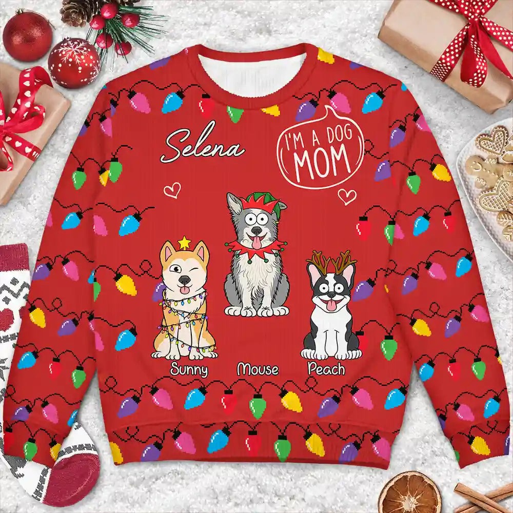 I'm A Dog Person Funny Christmas Dogs - Personalized Unisex Ugly Sweater