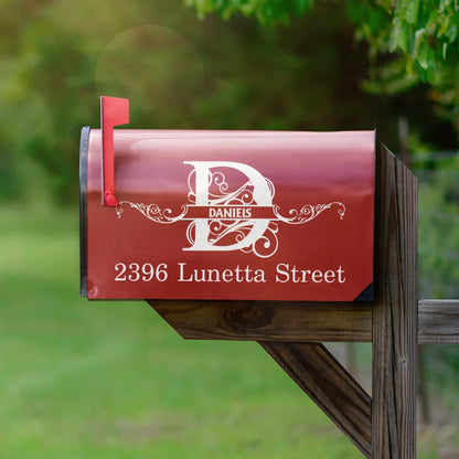 Family Name Monogram - Personalized Mailbox Cover