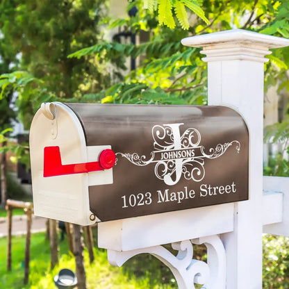 Family Name Monogram - Personalized Mailbox Cover