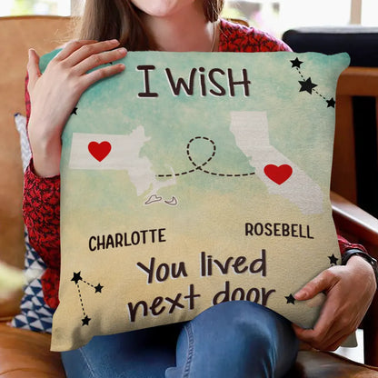 Family Friends Besties Siblings Long Distance - Personalized Pillow