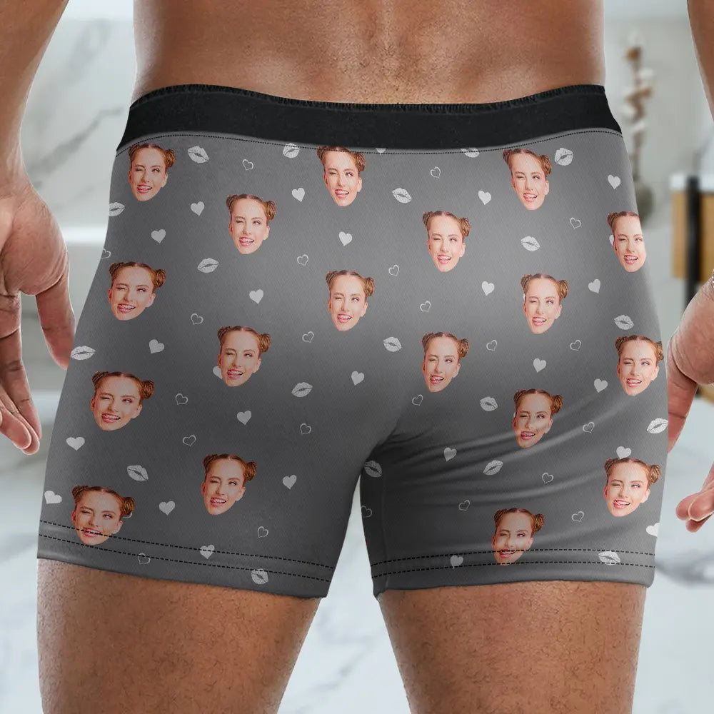 Custom Photo Thanks For All The Orgasms - Personalized Men's Boxer Briefs