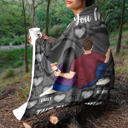 Couple I Love You More The End I Win - Personalized Fleece Blanket, Sherpa Blanket