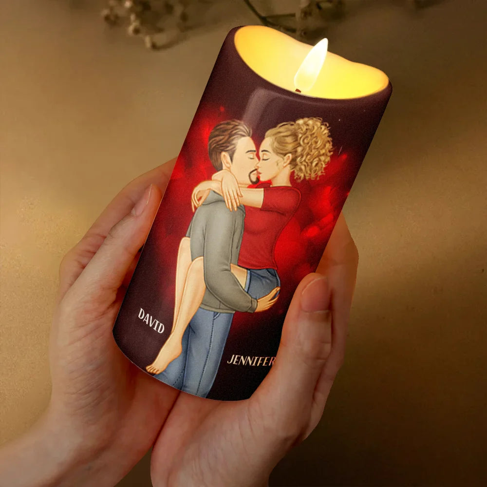 Couple Light This When You Want Me - Personalized Flameless LED Candle